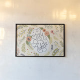 Retro Garden I by Janelle Penner. shown as a paper print in a black flame. Available as a archival giclee rolled canvas, fine art paper, or poster print. SKU 34949i.