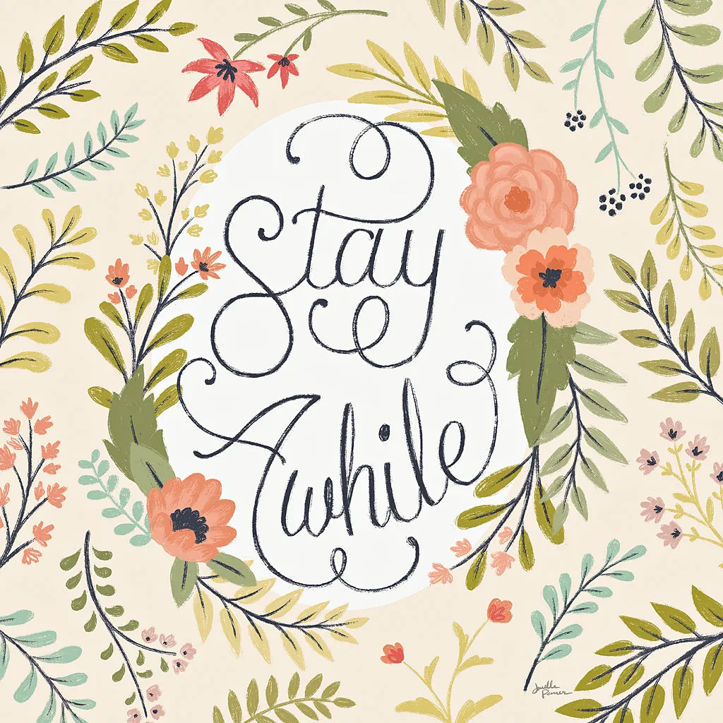 Retro Garden II by Janelle Penner. SKU 34950a. Archival Giclee Fine art print for wall decor.