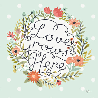 Retro Garden III Mint by Janelle Penner. SKU 34956a. Archival Giclee Fine art print for wall decor.