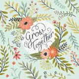 Retro Garden V Mint by Janelle Penner. SKU 34958a. Archival Giclee Fine art print for wall decor.