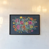 Romantic Luxe I by Janelle Penner. shown as a paper print in a black flame. Available as a archival giclee rolled canvas, fine art paper, or poster print. SKU 37876i.