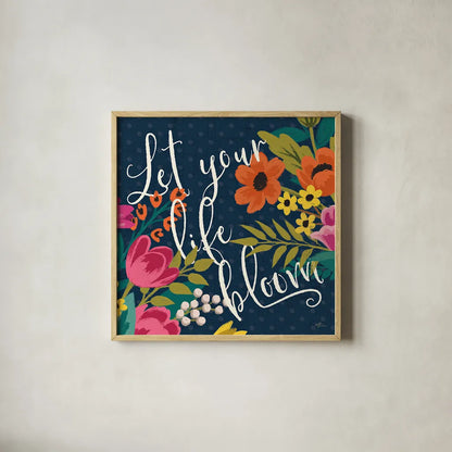 Romantic Luxe II by Janelle Penner. Shown in a natural wood glass frame for a timeless modern aesthetic. Available as an archival giclee rolled canvas, fine art paper, or poster print. SKU 37877a.