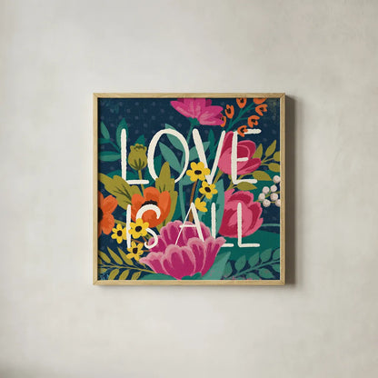 Romantic Luxe IV by Janelle Penner. Shown in a natural wood glass frame for a timeless modern aesthetic. Available as an archival giclee rolled canvas, fine art paper, or poster print. SKU 37879a.