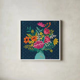 Romantic Luxe VI by Janelle Penner. Shown in a crisp white glass frame for a clean and minimalist style. Available as an archival giclee rolled canvas, fine art paper, or poster print. SKU 37881a.
