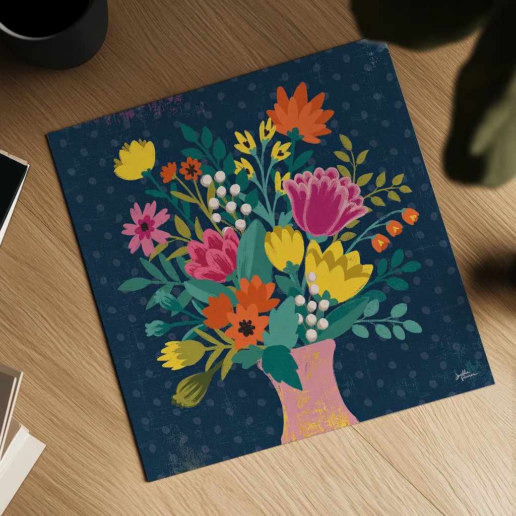 Romantic Luxe VII by Janelle Penner. Shown as a detailed flat fine art print, highlighting archival giclee quality. Available as an archival giclee rolled canvas, fine art paper, or poster print. SKU 37882a.