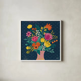 Romantic Luxe VII by Janelle Penner. Shown in a crisp white glass frame for a clean and minimalist style. Available as an archival giclee rolled canvas, fine art paper, or poster print. SKU 37882a.