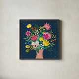 Romantic Luxe VII Pastel by Janelle Penner. Shown in a sleek black glass frame for a contemporary gallery look. Available as an archival giclee rolled canvas, fine art paper, or poster print. SKU 37898a.