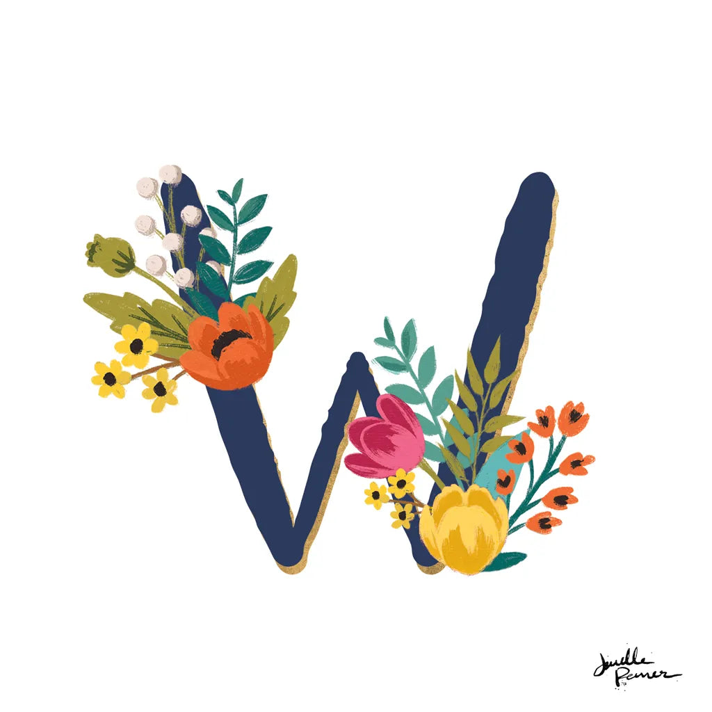 Romantic Luxe W Navy by Janelle Penner. SKU 74242a. Archival Giclee Fine art print for wall decor.