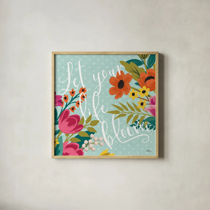 Romantic Luxe X by Janelle Penner. Shown in a natural wood glass frame for a timeless modern aesthetic. Available as an archival giclee rolled canvas, fine art paper, or poster print. SKU 37885a.