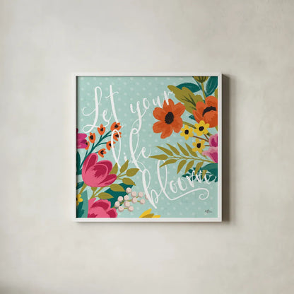 Romantic Luxe X by Janelle Penner. Shown in a crisp white glass frame for a clean and minimalist style. Available as an archival giclee rolled canvas, fine art paper, or poster print. SKU 37885a.