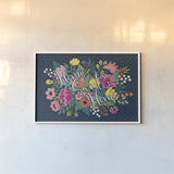 Romantic Luxe XVII Pastel by Janelle Penner. shown as a paper print in a white frame. Available as a archival giclee rolled canvas, fine art paper, or poster print. SKU 37900i.