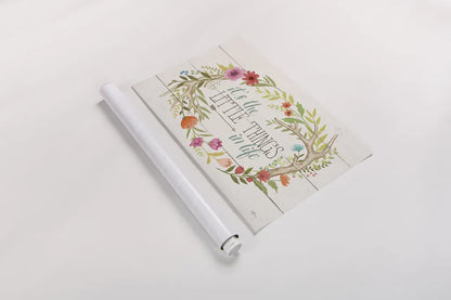 Rustic Bloom I by Janelle Penner. shown as a rolled paper print. Available as archival giclee rolled canvas, fine art paper, or poster print. SKU 31854i.