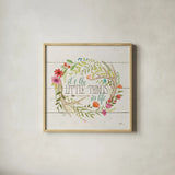 Rustic Bloom II by Janelle Penner. Shown in a natural wood glass frame for a timeless modern aesthetic. Available as an archival giclee rolled canvas, fine art paper, or poster print. SKU 31855a.