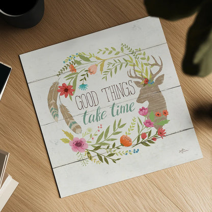 Rustic Bloom III by Janelle Penner. Shown as a detailed flat fine art print, highlighting archival giclee quality. Available as an archival giclee rolled canvas, fine art paper, or poster print. SKU 31856a.