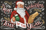 Santas List II Black by Janelle Penner. SKU 68425i. Archival Giclee Fine art print for wall decor.