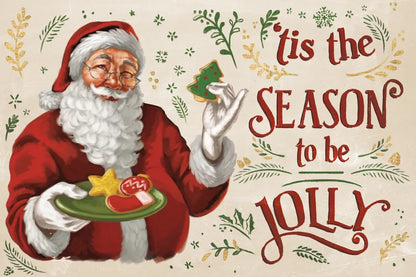 Santas List III Ivory by Janelle Penner. SKU 68424i. Archival Giclee Fine art print for wall decor.