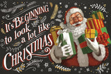 Santas List IV Black by Janelle Penner. SKU 68423i. Archival Giclee Fine art print for wall decor.