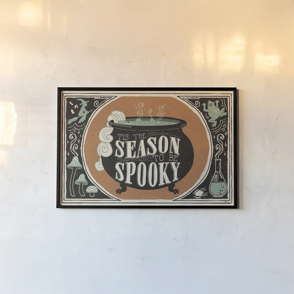 Scaredy Cats I by Janelle Penner. shown as a paper print in a black flame. Available as a archival giclee rolled canvas, fine art paper, or poster print. SKU 61615i.