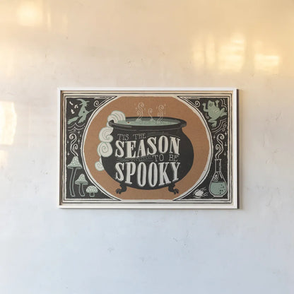 Scaredy Cats I by Janelle Penner. shown as a paper print in a white frame. Available as a archival giclee rolled canvas, fine art paper, or poster print. SKU 61615i.