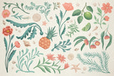 Seaside Botanical I by Janelle Penner. SKU 57008i. Archival Giclee Fine art print for wall decor.