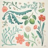 Seaside Botanical II by Janelle Penner. SKU 57009a. Archival Giclee Fine art print for wall decor.