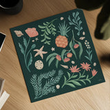Seaside Botanical III Dark by Janelle Penner. Shown as a detailed flat fine art print, highlighting archival giclee quality. Available as an archival giclee rolled canvas, fine art paper, or poster print. SKU 57015a.