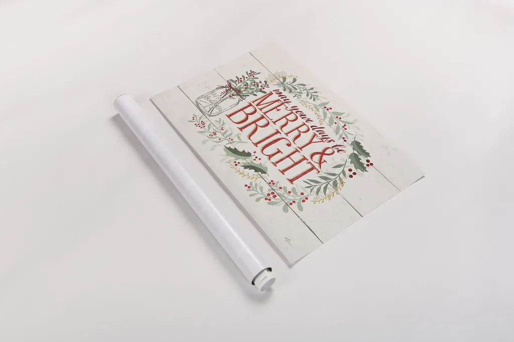 Seasons Greetings I by Janelle Penner. shown as a rolled paper print. Available as archival giclee rolled canvas, fine art paper, or poster print. SKU 31489i.