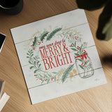 Seasons Greetings II by Janelle Penner. Shown as a detailed flat fine art print, highlighting archival giclee quality. Available as an archival giclee rolled canvas, fine art paper, or poster print. SKU 31490a.