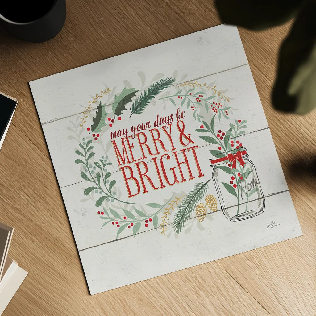 Seasons Greetings II by Janelle Penner. Shown as a detailed flat fine art print, highlighting archival giclee quality. Available as an archival giclee rolled canvas, fine art paper, or poster print. SKU 31490a.