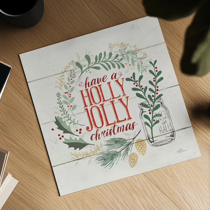 Seasons Greetings III by Janelle Penner. Shown as a detailed flat fine art print, highlighting archival giclee quality. Available as an archival giclee rolled canvas, fine art paper, or poster print. SKU 31491a.