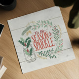 Seasons Greetings IV by Janelle Penner. Shown as a detailed flat fine art print, highlighting archival giclee quality. Available as an archival giclee rolled canvas, fine art paper, or poster print. SKU 31492a.