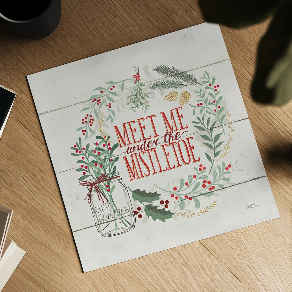 Seasons Greetings V by Janelle Penner. Shown as a detailed flat fine art print, highlighting archival giclee quality. Available as an archival giclee rolled canvas, fine art paper, or poster print. SKU 31493a.