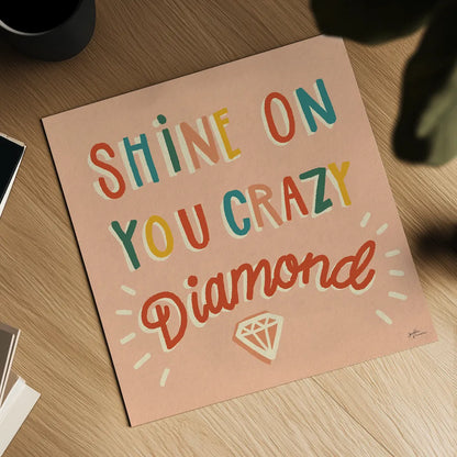 Shine On I by Janelle Penner. Shown as a detailed flat fine art print, highlighting archival giclee quality. Available as an archival giclee rolled canvas, fine art paper, or poster print. SKU 65327a.