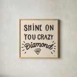 Shine On I Neutral by Janelle Penner. Shown in a natural wood glass frame for a timeless modern aesthetic. Available as an archival giclee rolled canvas, fine art paper, or poster print. SKU 65328a.