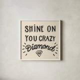 Shine On I Neutral by Janelle Penner. Shown in a crisp white glass frame for a clean and minimalist style. Available as an archival giclee rolled canvas, fine art paper, or poster print. SKU 65328a.