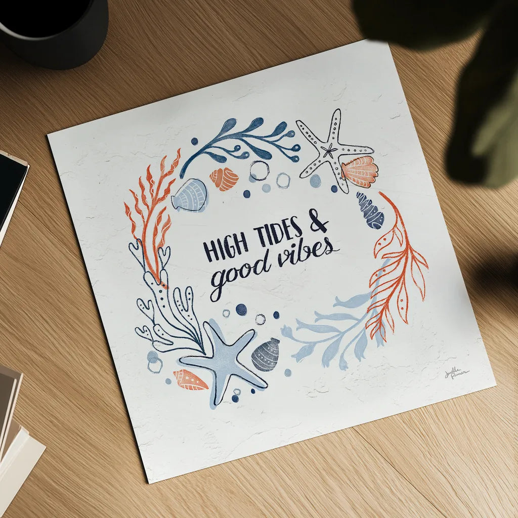 Simple Sea II by Janelle Penner. Shown as a detailed flat fine art print, highlighting archival giclee quality. Available as an archival giclee rolled canvas, fine art paper, or poster print. SKU 35050a.