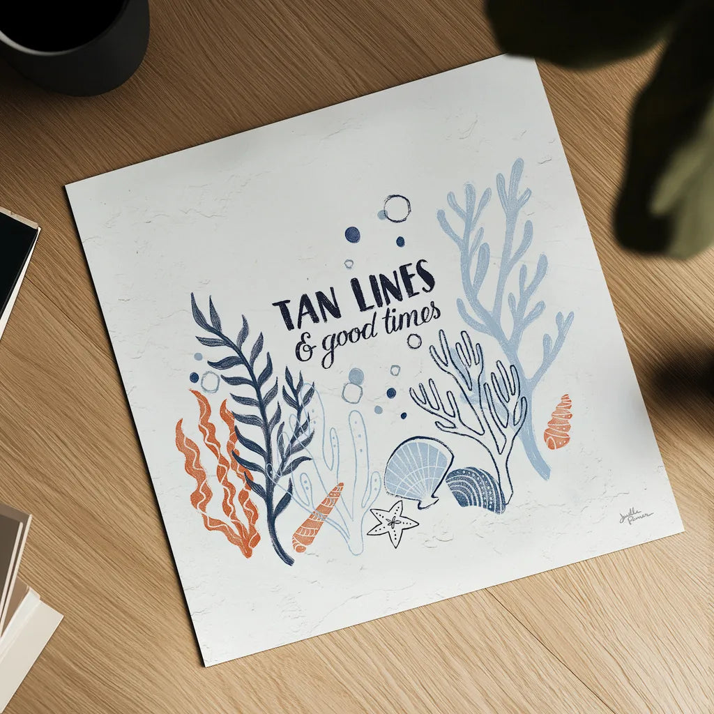 Simple Sea IV by Janelle Penner. Shown as a detailed flat fine art print, highlighting archival giclee quality. Available as an archival giclee rolled canvas, fine art paper, or poster print. SKU 35052a.