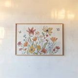 Spiced Petals I by Janelle Penner. shown as a paper print in a natural frame. Available as a archival giclee rolled canvas, fine art paper, or poster print. SKU 60838i.