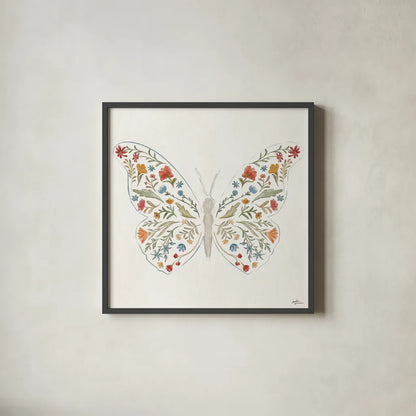 Spiced Petals IX by Janelle Penner. Shown in a sleek black glass frame for a contemporary gallery look. Available as an archival giclee rolled canvas, fine art paper, or poster print. SKU 77903a.