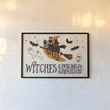 Spooktacular I by Janelle Penner. shown as a paper print in a black flame. Available as a archival giclee rolled canvas, fine art paper, or poster print. SKU 37846i.