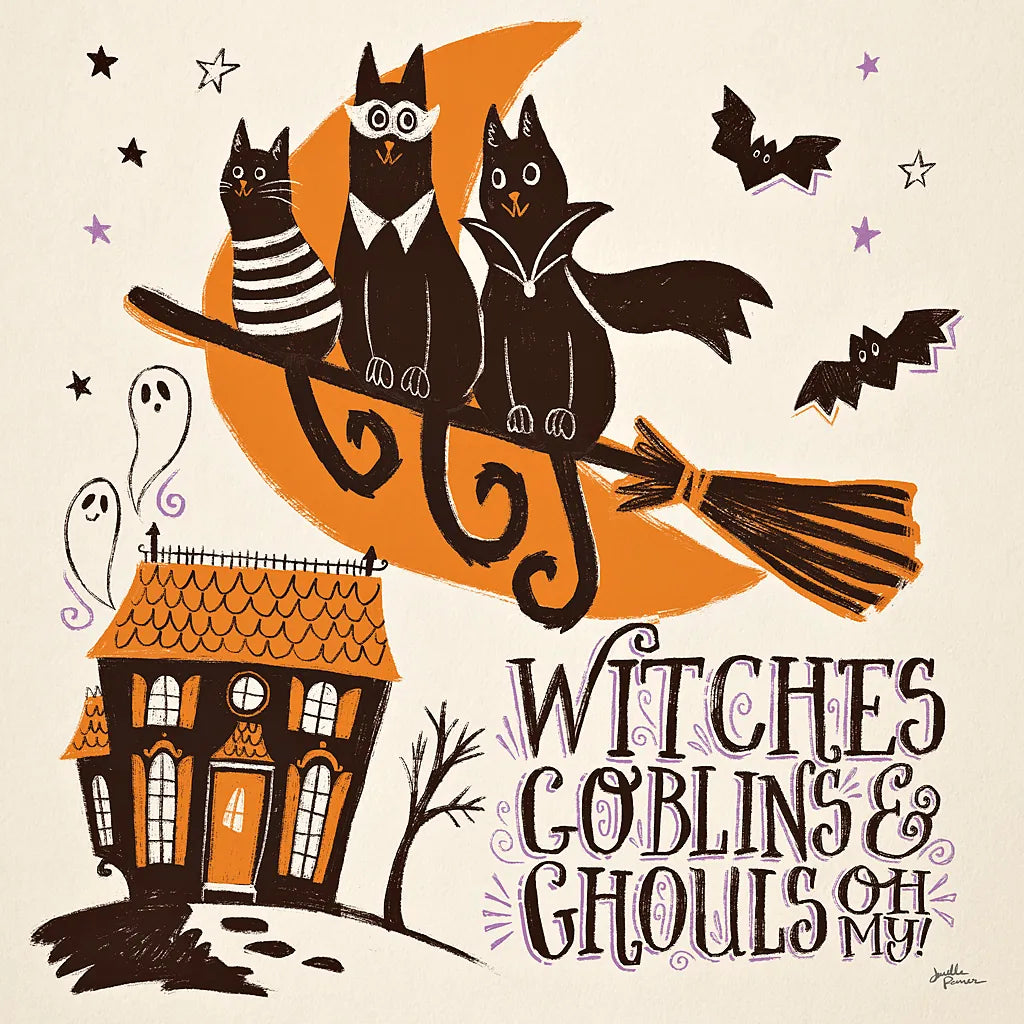 Spooktacular II by Janelle Penner. SKU 37847a. Archival Giclee Fine art print for wall decor.