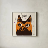 Spooktacular IX by Janelle Penner. Shown in a crisp white glass frame for a clean and minimalist style. Available as an archival giclee rolled canvas, fine art paper, or poster print. SKU 37854a.