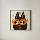 Spooktacular VI by Janelle Penner. Shown in a sleek black glass frame for a contemporary gallery look. Available as an archival giclee rolled canvas, fine art paper, or poster print. SKU 37851a.