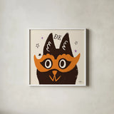Spooktacular VI by Janelle Penner. Shown in a crisp white glass frame for a clean and minimalist style. Available as an archival giclee rolled canvas, fine art paper, or poster print. SKU 37851a.