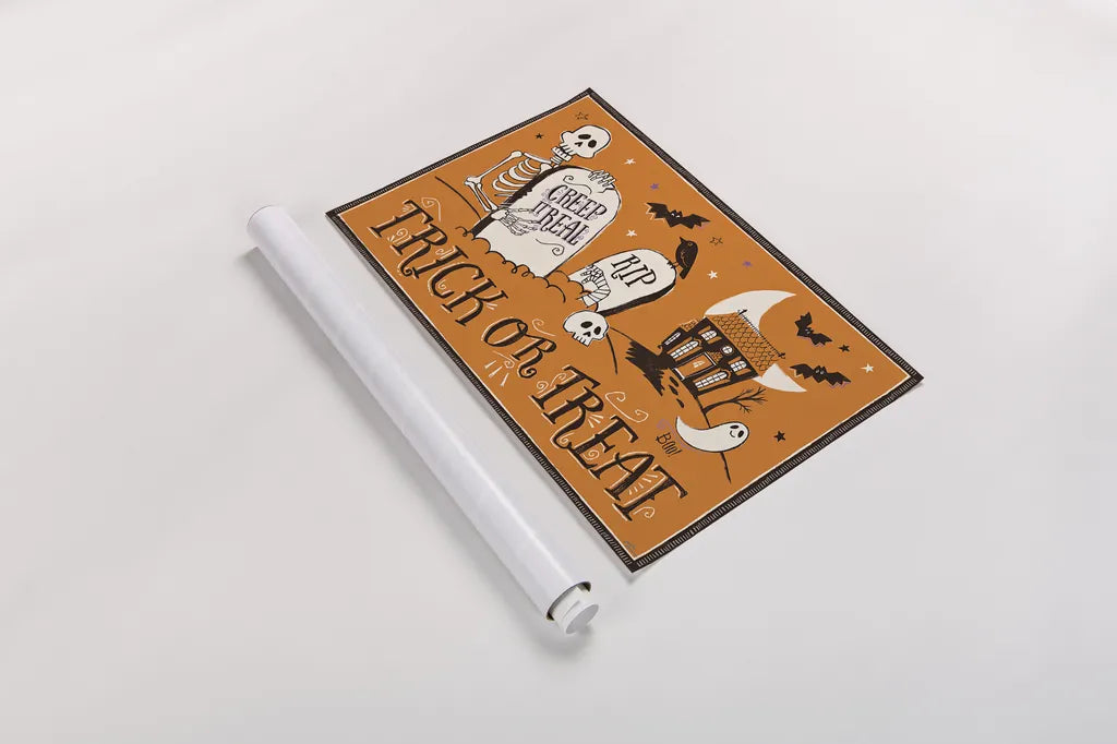 Spooktacular XI by Janelle Penner. shown as a rolled paper print. Available as archival giclee rolled canvas, fine art paper, or poster print. SKU 37856i.