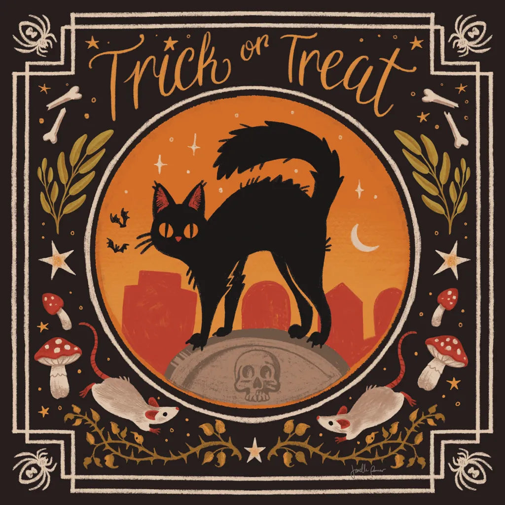 Spooky Season I by Janelle Penner. SKU 97052a. Archival Giclee Fine art print for wall decor.