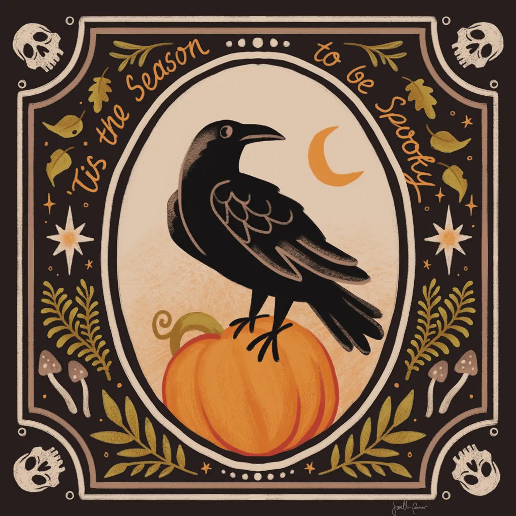 Spooky Season II by Janelle Penner. SKU 97053a. Archival Giclee Fine art print for wall decor.