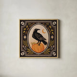 Spooky Season II by Janelle Penner. Shown in a natural wood glass frame for a timeless modern aesthetic. Available as an archival giclee rolled canvas, fine art paper, or poster print. SKU 97053a.