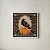 Spooky Season II by Janelle Penner. Shown in a crisp white glass frame for a clean and minimalist style. Available as an archival giclee rolled canvas, fine art paper, or poster print. SKU 97053a.