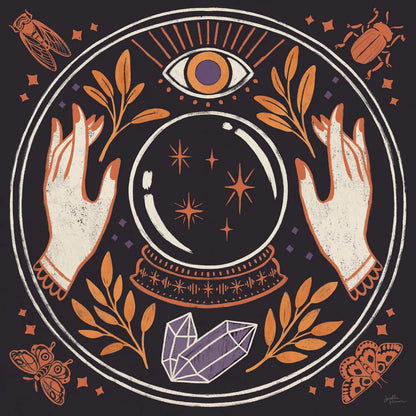 Spooky Symbols II by Janelle Penner. SKU 76930a. Archival Giclee Fine art print for wall decor.